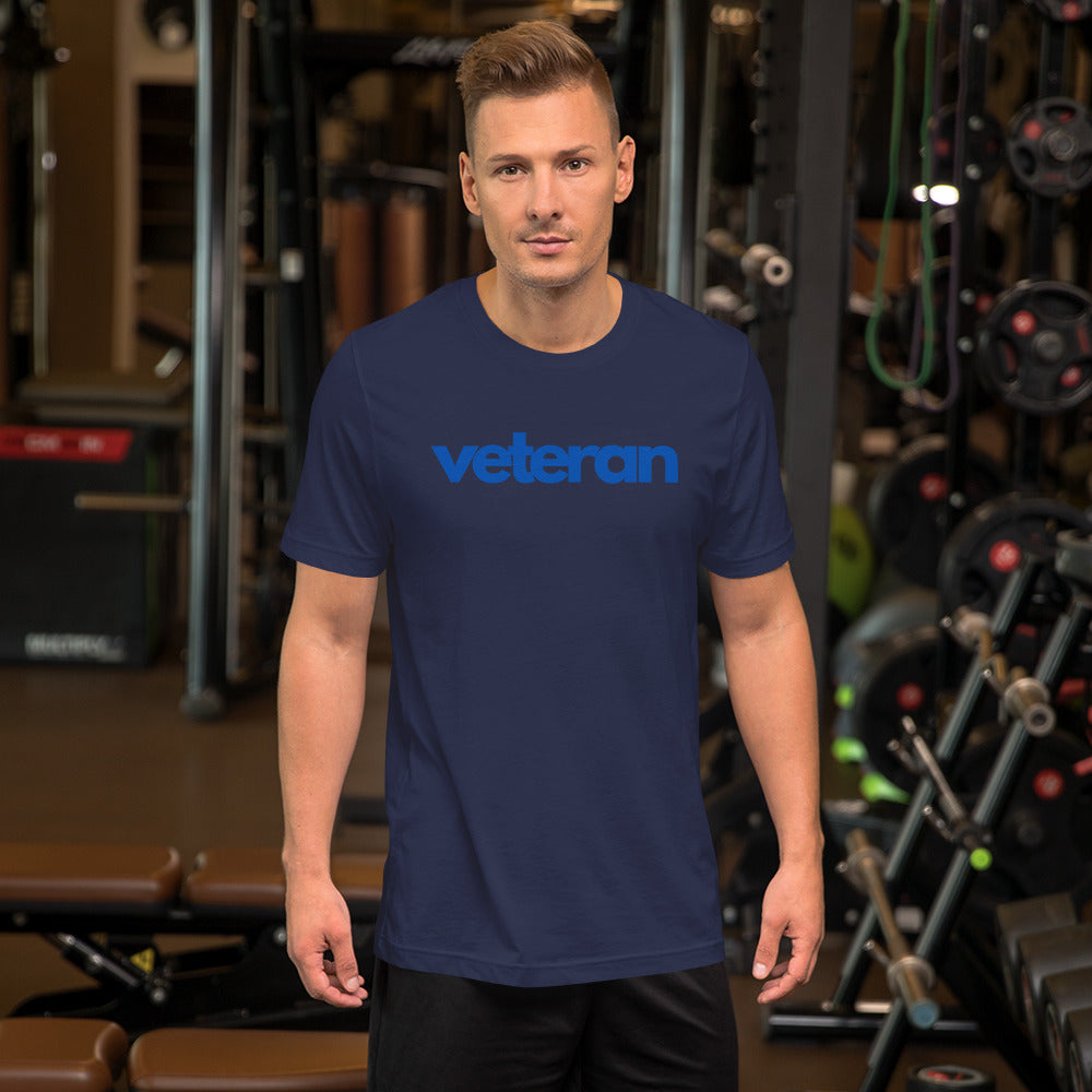Navy blue veteran Unisex t-shirt