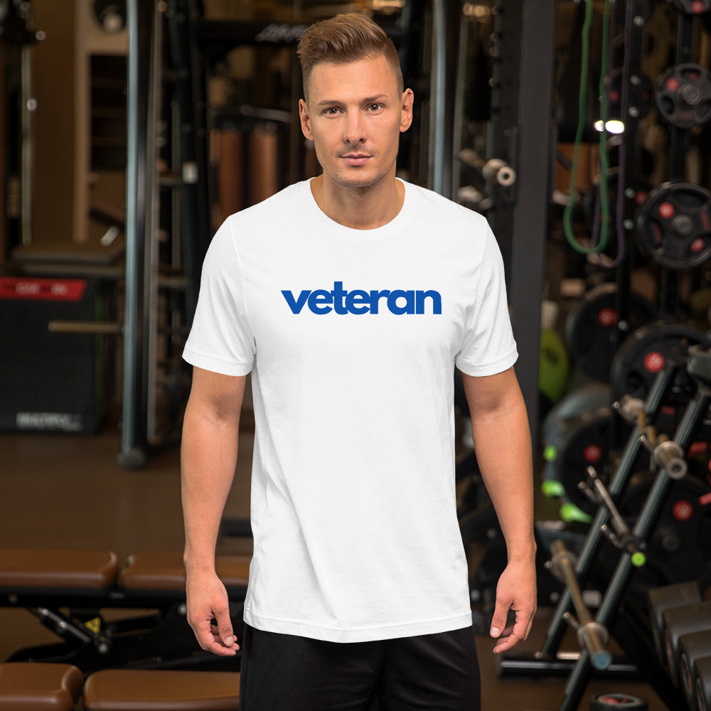 Navy blue veteran Unisex t-shirt